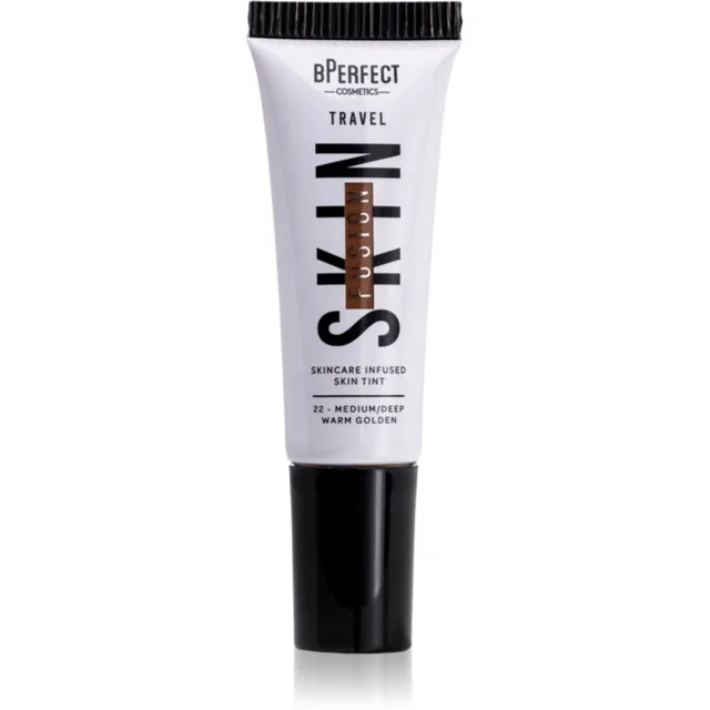 BPerfect Skin Fusion Travel mini tónovací krém cestovní balení odstín medium/deep warm golden 10 ml