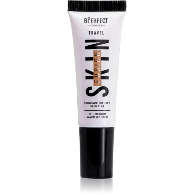BPerfect Skin Fusion Travel mini tónovací krém cestovní balení odstín medium warm golden 10 ml