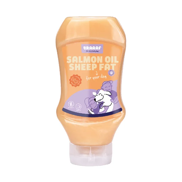 Braaaf Duo lososový olej/ovčí tuk - 500 ml