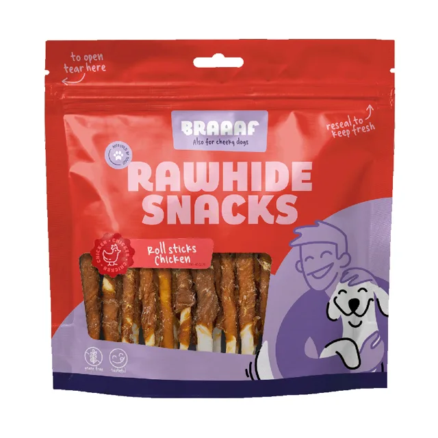 Braaaf Roll Sticks Chicken - 12,5 cm (30 kusů)