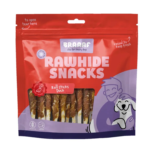 Braaaf Roll Sticks Duck - 2 x 12,5 cm (60 kusů)