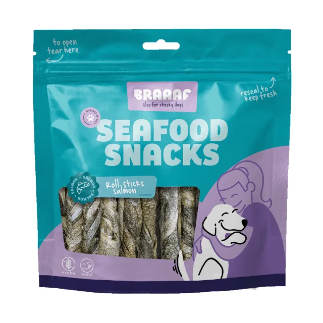 Braaaf Salmon Roll Stick - 20 cm (97 g)