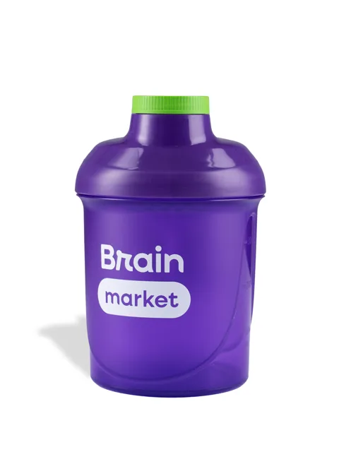 BrainMarket plastový shaker (šejkr), fialový, 300 ml
