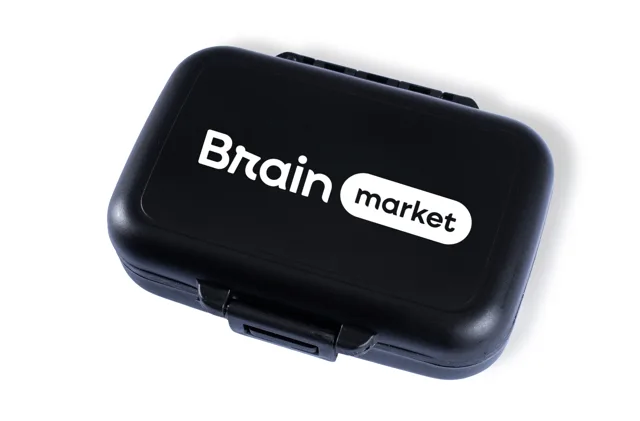 BrainMarket Zásobník na kapsle, černý