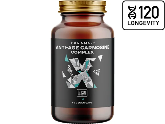 BrainMax Anti-Age Carnosine complex, karnosin komplex, 60 kapslí