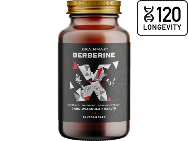 BrainMax Berberin 500 mg, 90 rostlinných kapslí
