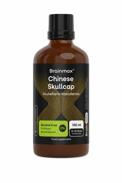 BrainMax BrainMax® Chinese Skullcap Alcohol Free Tincture, 10:1 Extract, 100 ml