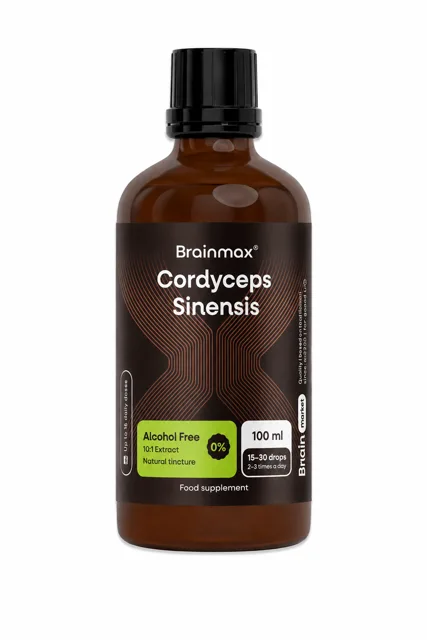 BrainMax BrainMax® Cordyceps Alcohol Free Tincture, 10:1 Extract, 100 ml