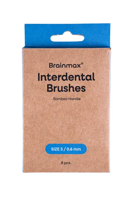 BrainMax BrainMax® Mezizubní kartáčky z bambusu, 8 ks Mezizubní kartáčky: 0,6 mm