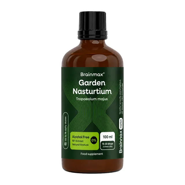 BrainMax BrainMax® Nasturtium Alcohol Free Tincture, 10:1 Extract, 100 ml