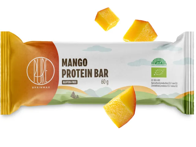 BrainMax BrainMax® Organic Protein Bar, Mango & White Chocolate, 50 g