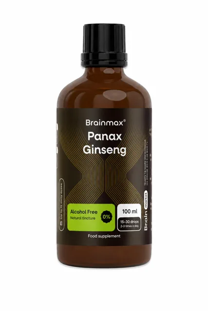 BrainMax BrainMax® Panax Ginseng Alcohol Free Tincture, Extract, 100 ml