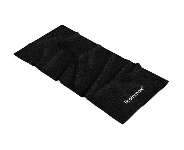BrainMax BrainMax® ručník, 50 cm x 30 cm, černý