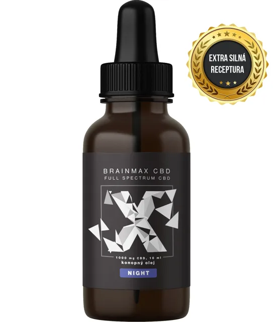 BrainMax CéBéDé NIGHT, 10%, aromatický olej, 10 ml