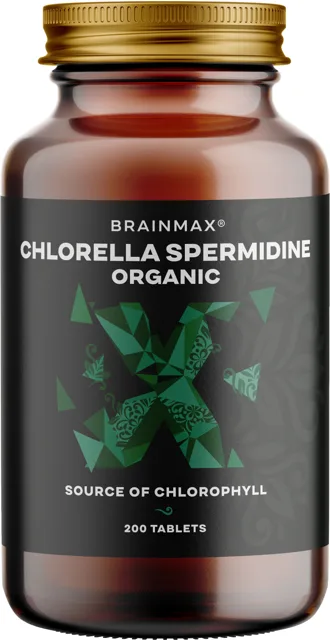 BrainMax Chlorella Spermidine Organic Počet kapslí: 200 tablet