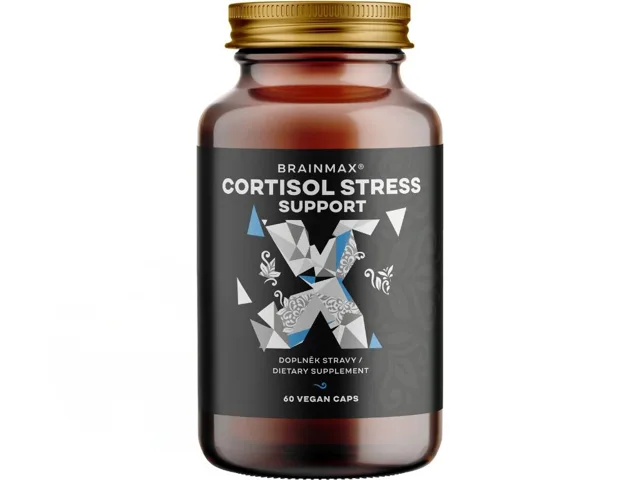 BrainMax Cortisol Stress Support®, komplex pro podporu duševního zdraví, 60 rostlinných kapslí