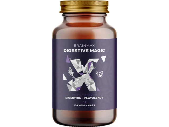 BrainMax Digestive Magic®, Trávicí Enzymy, 100 rostlinných kapslí