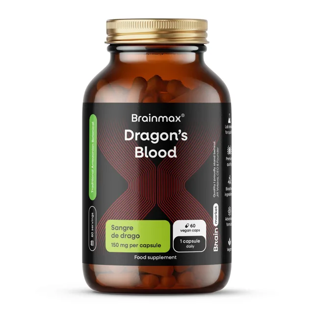 BrainMax® Dragon's Blood, 150 mg, 60 rostlinných kapslí