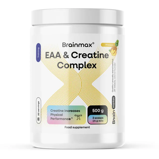 BrainMax® EAA & Creatine Complex, Pineapple, 500 g