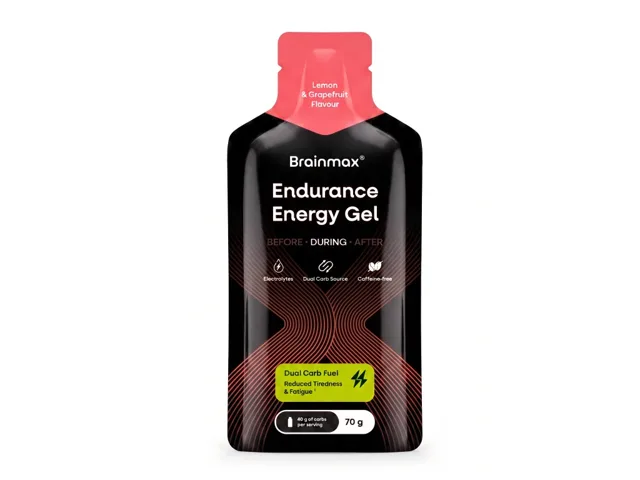 BrainMax® Endurance Energy Gel, Lemon & Grapefruit, 12 x 70 g