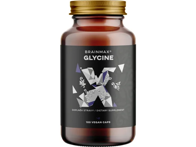 BrainMax Glycin 975 mg, 100 rostlinných kapslí