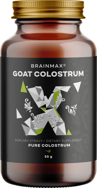 BrainMax Goat Colostrum®, kozí kolostrum v prášku, 50 g