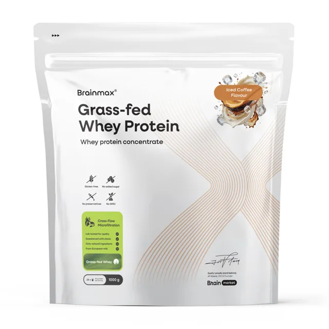 BrainMax Grass-fed Whey Protein®, Iced coffee, 1000 g