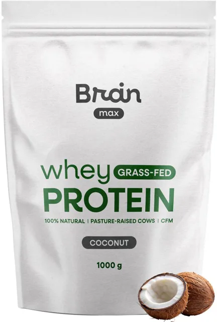 BrainMax Grass-fed Whey Protein®, Kokos, 1000 g