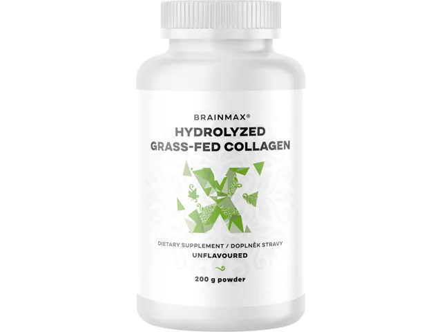 BrainMax Hydrolyzovaný GrassFed Collagen® (kolagen z krav krmených trávou), 200 g