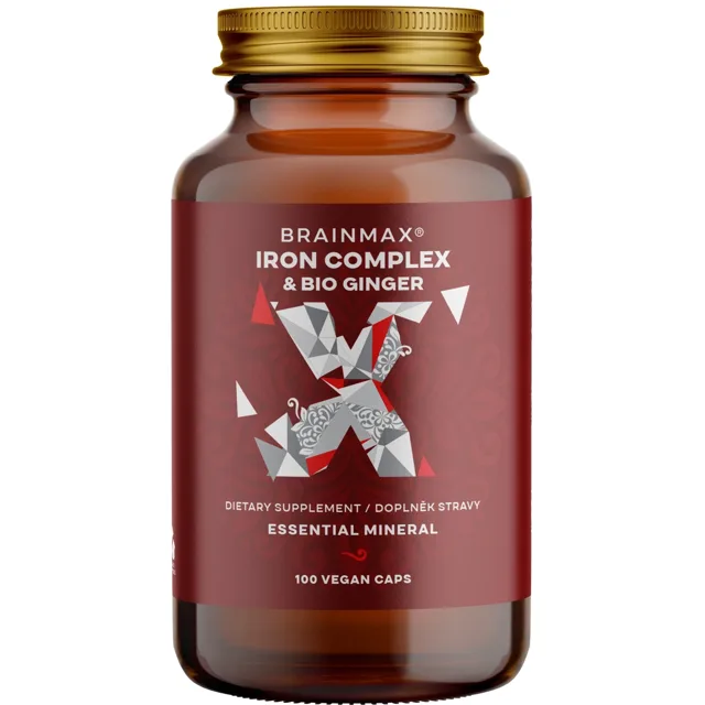 BrainMax Iron Complex®, 20 mg, 100 rostlinných kapslí