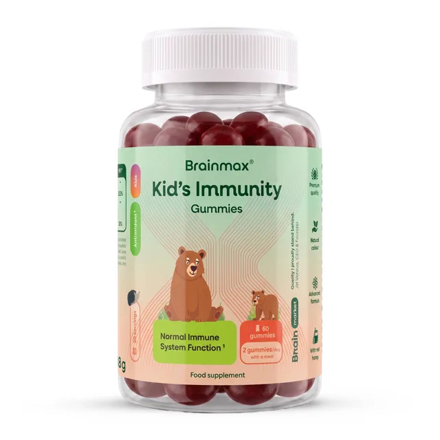 BrainMax® Kid's Immunity Gummies, 60 bonbónů