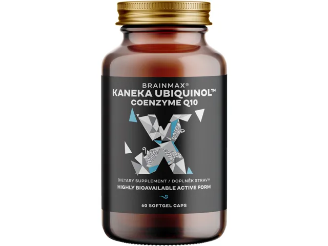 BrainMax Koenzym Q10, Ubiquinol, Kaneka™, 100 mg, 60 softgel kapslí