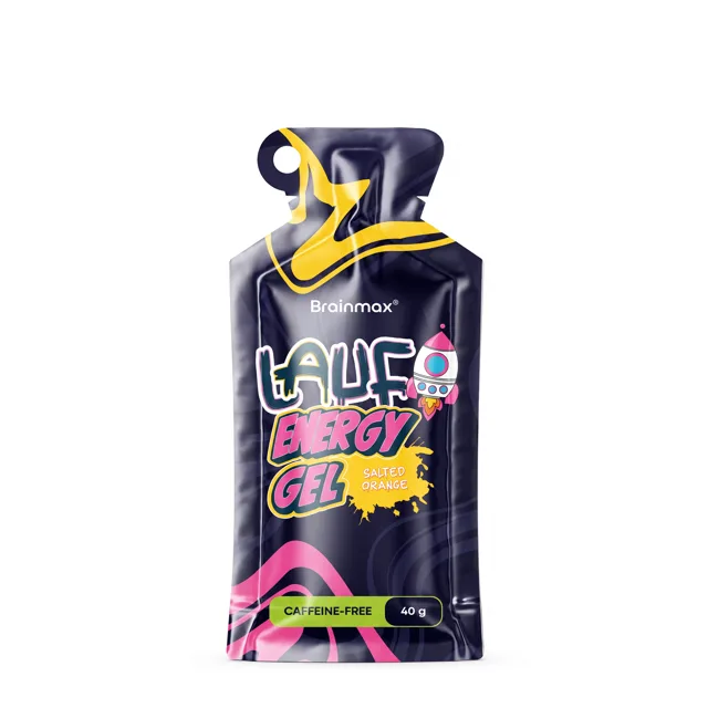 BrainMax LAUF® Energy Gel, Caffeine-free, Salted Orange Hmotnost: 40 g