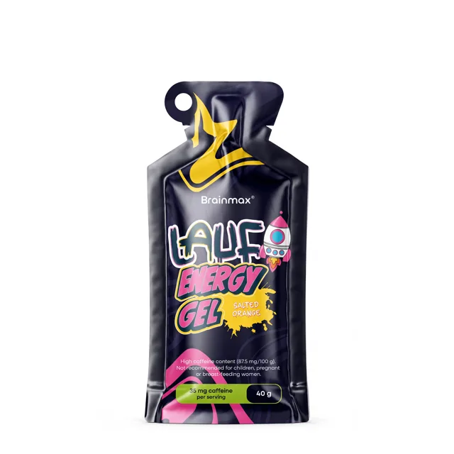 BrainMax LAUF® Energy Gel, With Caffeine, Salted Orange Hmotnost: 40 g