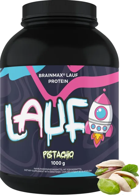 BrainMax LAUF® Protein, nativní syrovátkový protein, 1000 g Příchuť: Pistácie