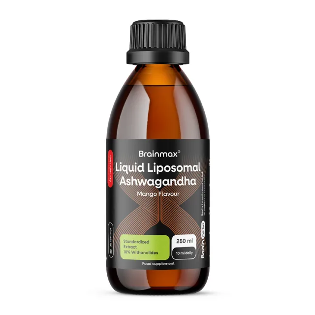 BrainMax® Liquid Liposomal Ahwagandha, Mango, 250 ml