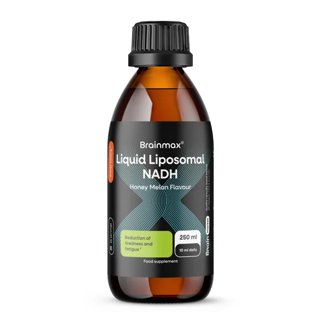 BrainMax® Liquid Liposomal NADH, Honey Melon, 40 mg, 250 ml