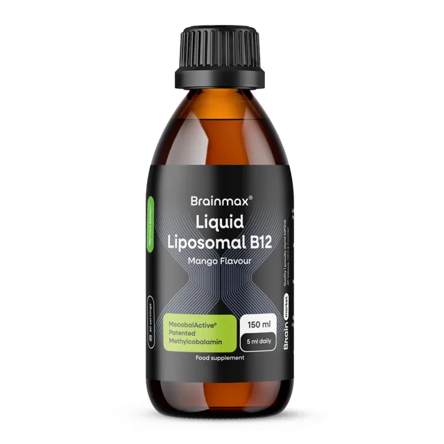 BrainMax® Liquid Liposomal Vitamin B12, Mango, 100 µg, 150 ml