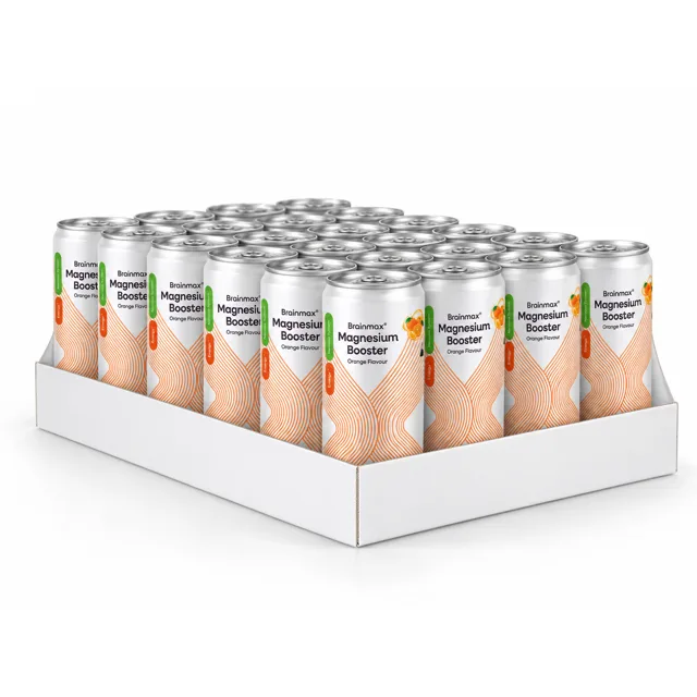 BrainMax Magnesium Booster 250 mg, Orange, 250 ml, 24 ks