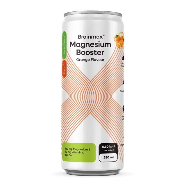 BrainMax Magnesium Booster 250 mg, Orange, 250 ml