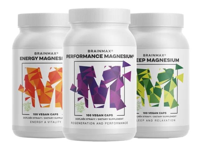 BrainMax Magnesium Trio, výhodný balíček