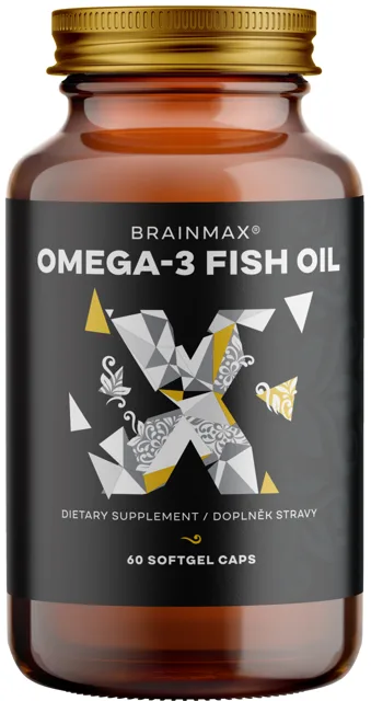 BrainMax Omega-3 Fish Oil®, 60 softgel kapslí