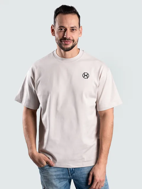 BrainMax pánské bavlněné triko, krémové Velikost: S