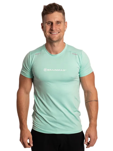 BrainMax pánské fitness triko, zelené Velikost: XL