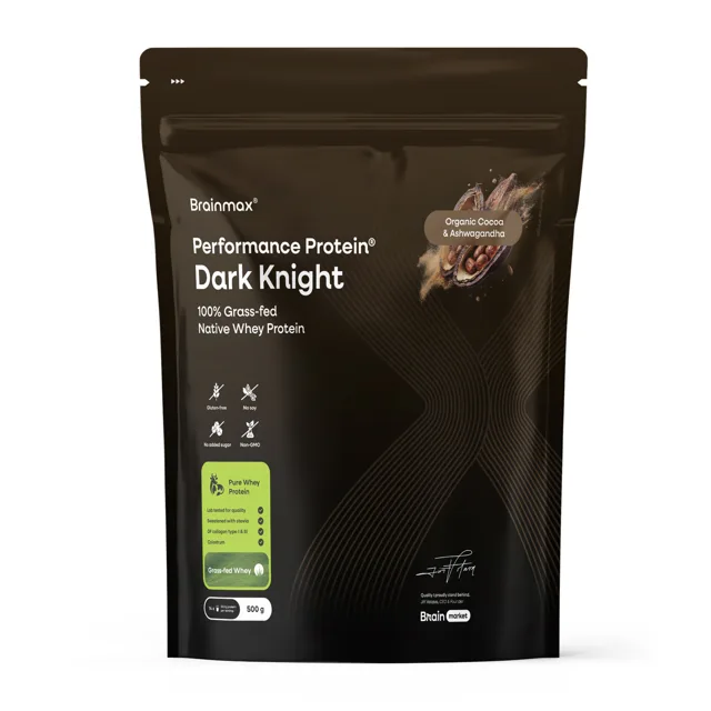 BrainMax® Performance Protein® Dark Knight, Cocoa & Ashwagandha, 500 g