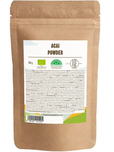 BrainMax Pure® Acai Powder, Acai BIO prášek, 100 g