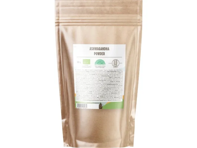 BrainMax Pure® Ashwagandha (ašvaganda) prášek, BIO, 200 g