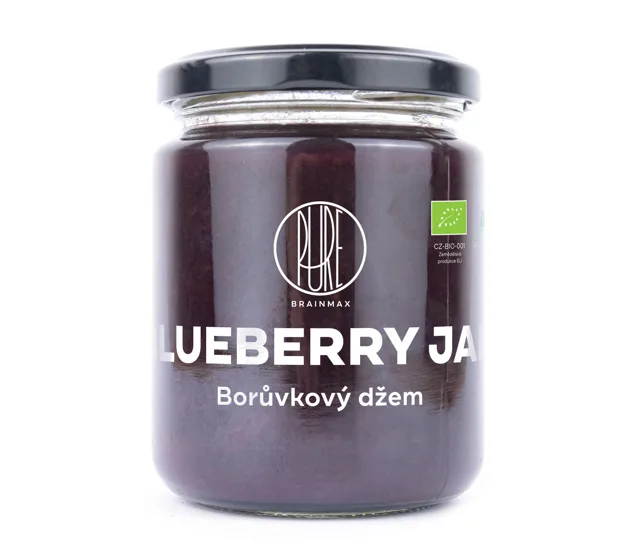 BrainMax Pure® Blueberry Jam, Džem Borůvka, BIO, 270g