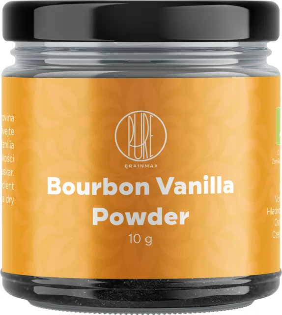 BrainMax Pure® Bourbon Vanilka prášek, BIO, 10 g