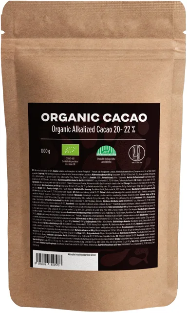 BrainMax Pure® Cacao, kakao, BIO Hmotnost: 1000 g